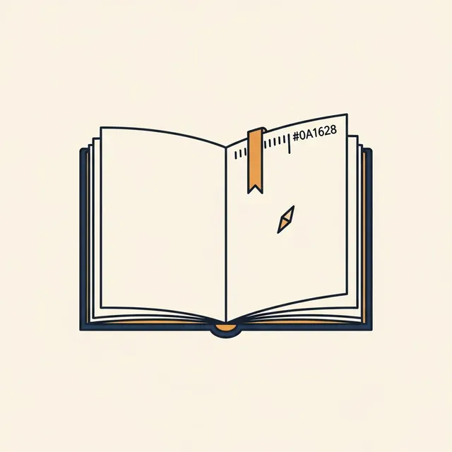 Open guidebook with a meridian-line bookmark.